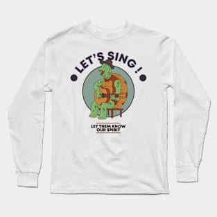 Turtle with Guitar Long Sleeve T-Shirt